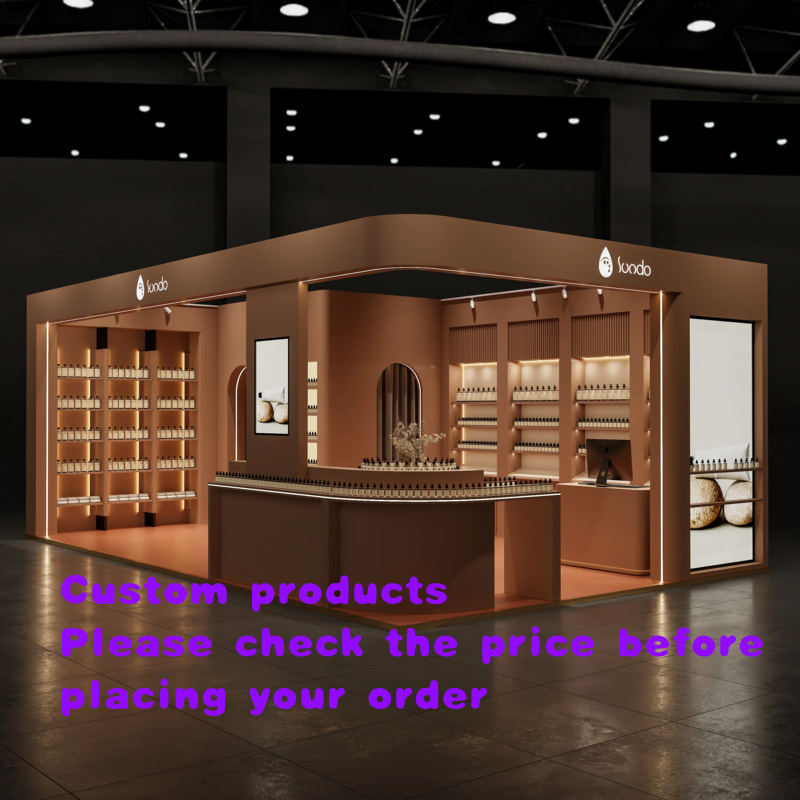 Perfume Fragrance Shop - Desain Kios Parfum Elegan, Meja Pajang