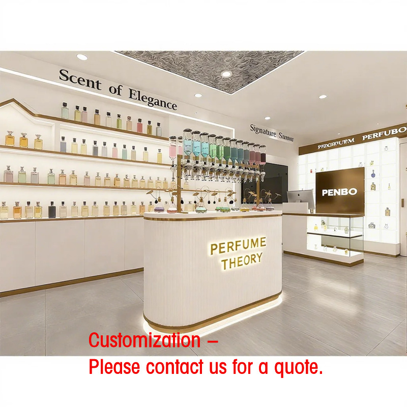 Perfume Fragrance Shop - Lemari Pajangan Parfum Bercahaya Kustom, Furnitur