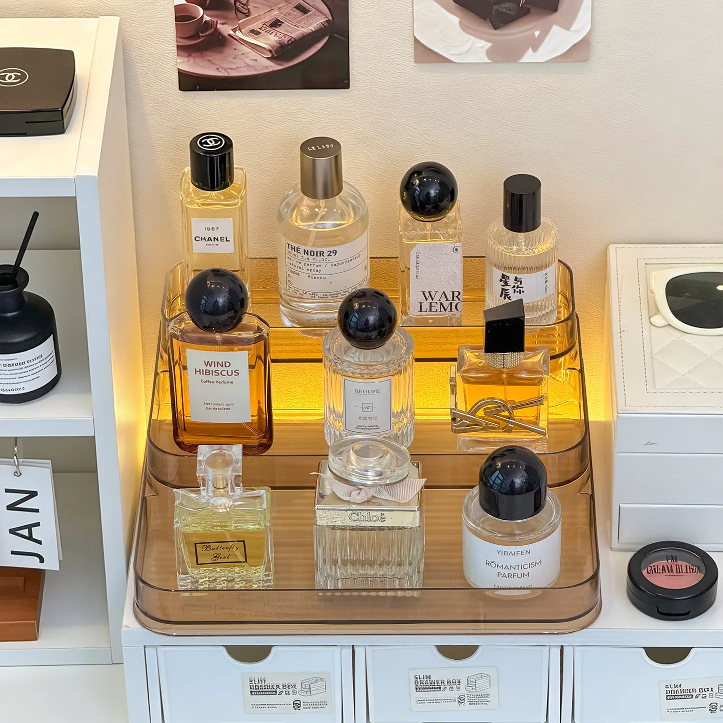 Perfume Fragrance Levels - Rak Penyimpanan Parfum Premium, Organizer Kosmetik