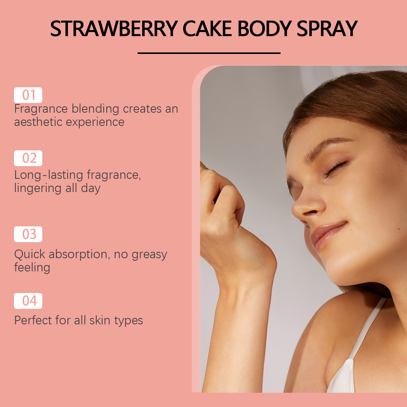 Roxelis Strawberry Cake Body M - Perfume Fragrance Mist ulasan dan harga