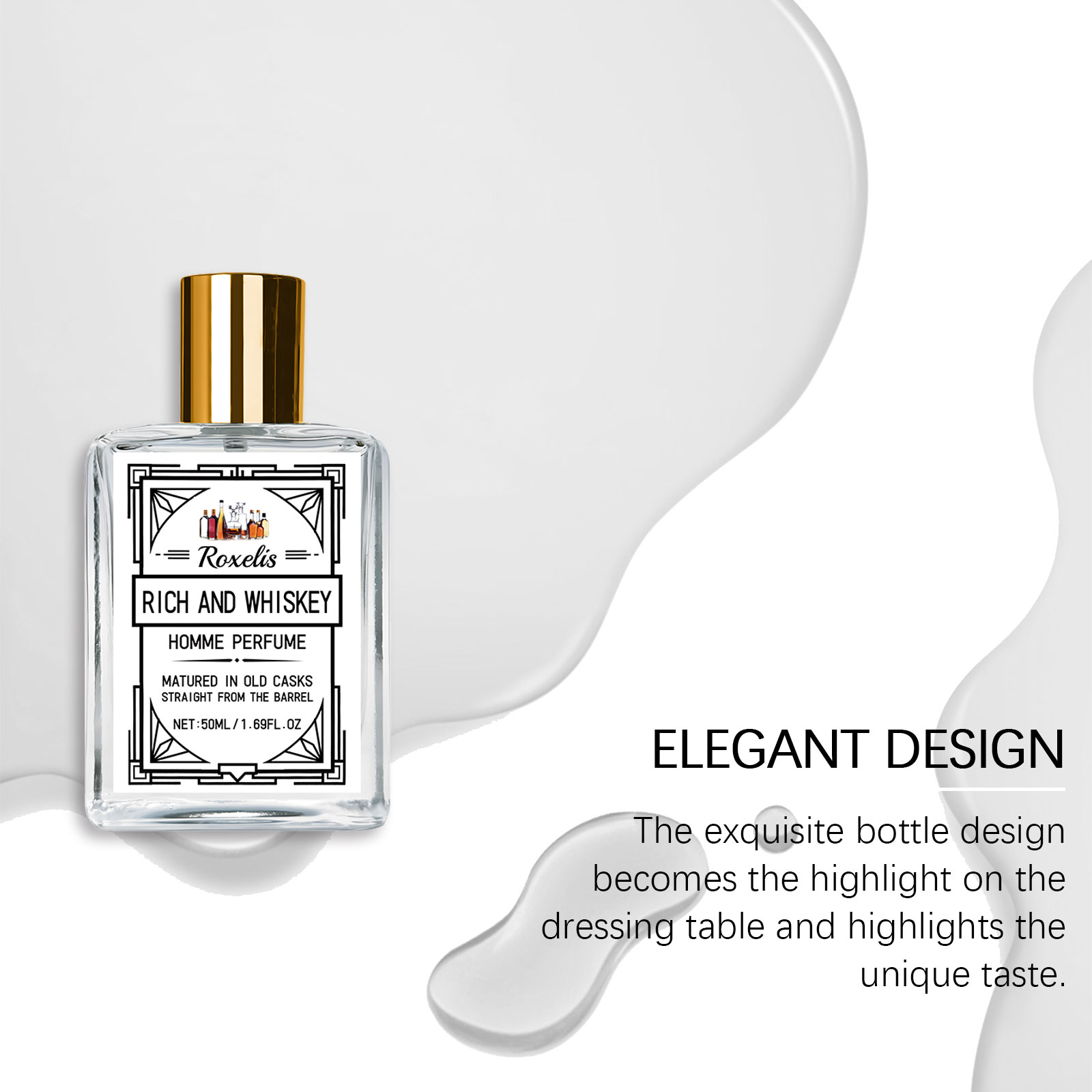 Roxelis 50ml Charm Whisky Parf - Fragrance Perfume For Man ulasan dan harga